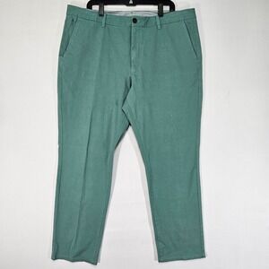 Bonobos Men's Chino Performance Pants Green Slim Fit Size 40x32
